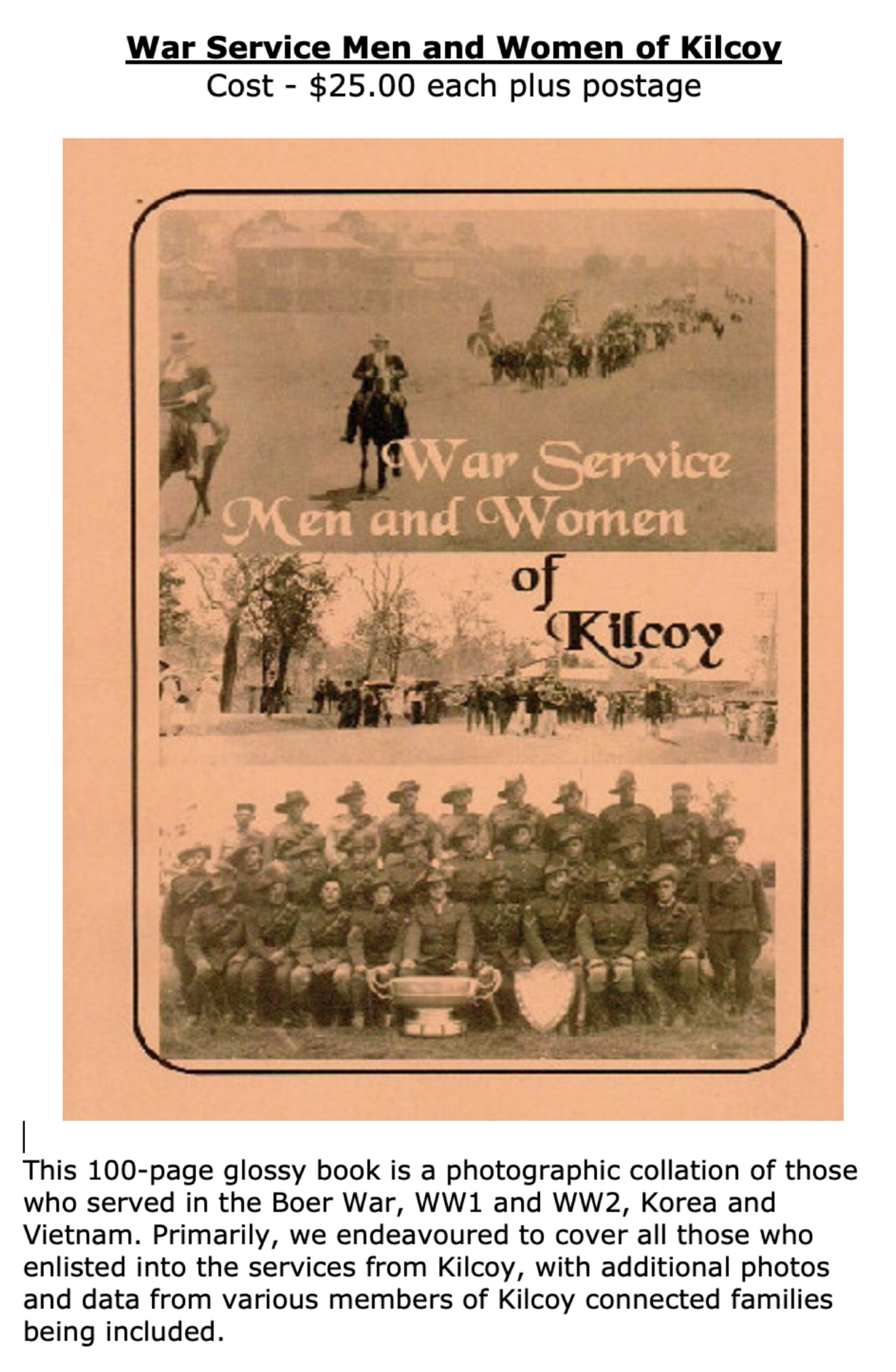 War Service Men and Women of Kilcoy