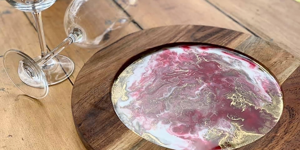 Learn to make resin Christmas platter